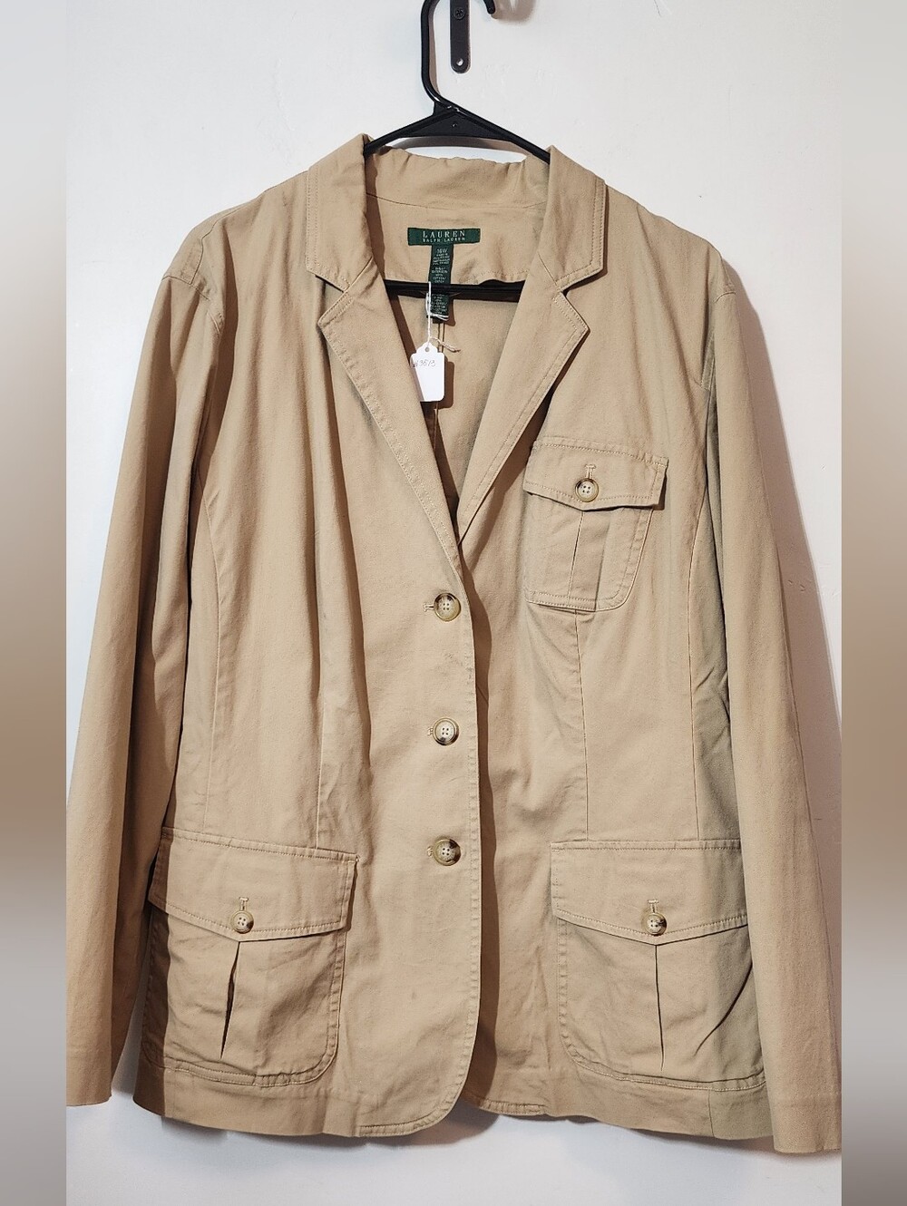 Ralph Lauren Khaki Utility Blazer Jacket